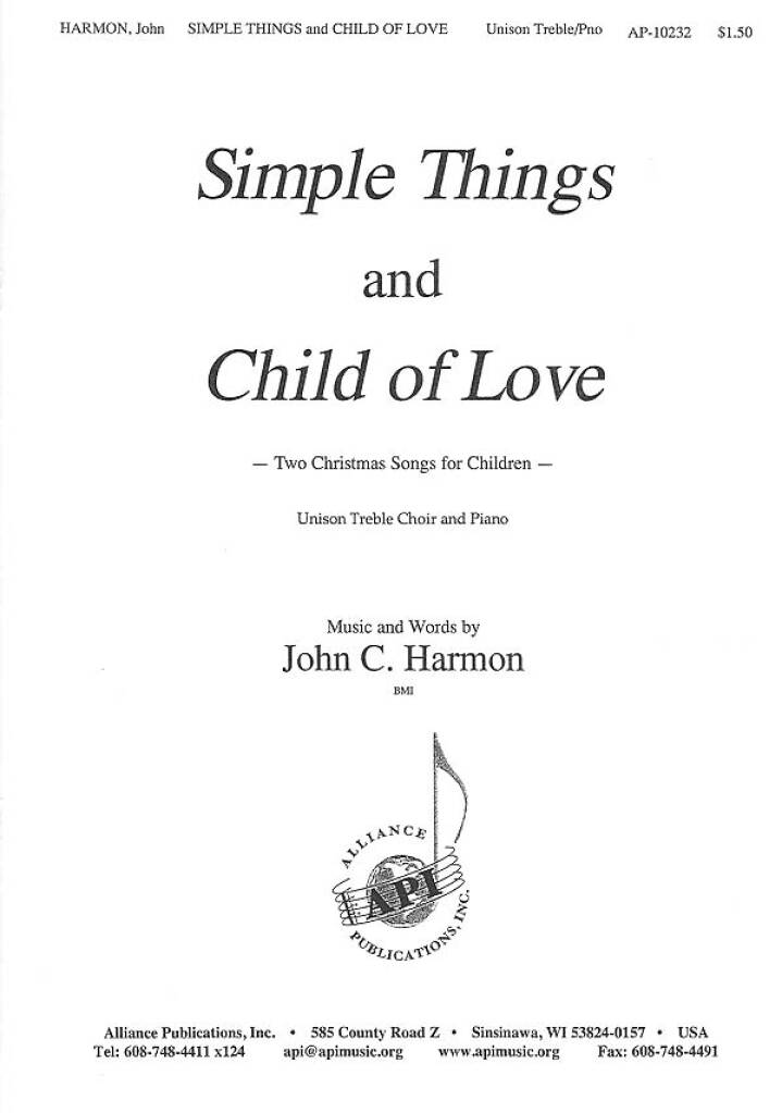 Simple Things & Child Of Love - Unis Pno