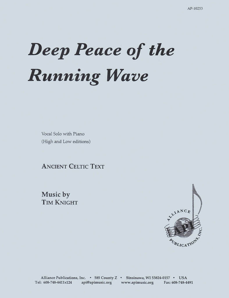 Deep Peace Of The Running Wave - Voc-pno