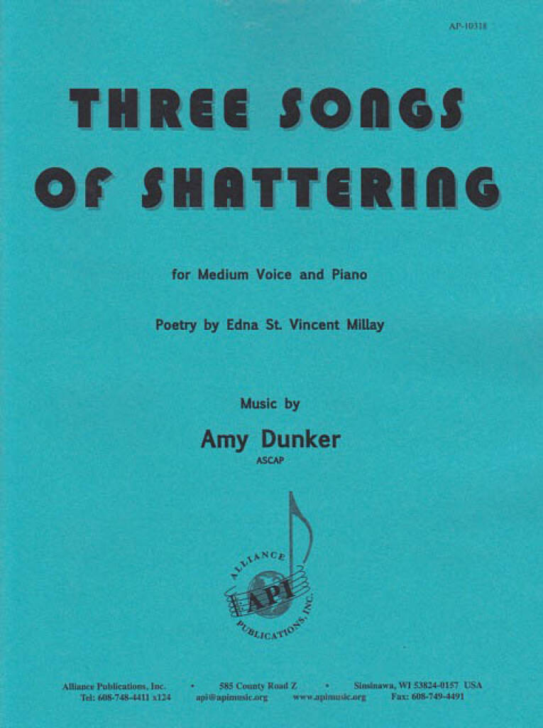 Three Songs Of Shattering - Mezzo Voc Cycle