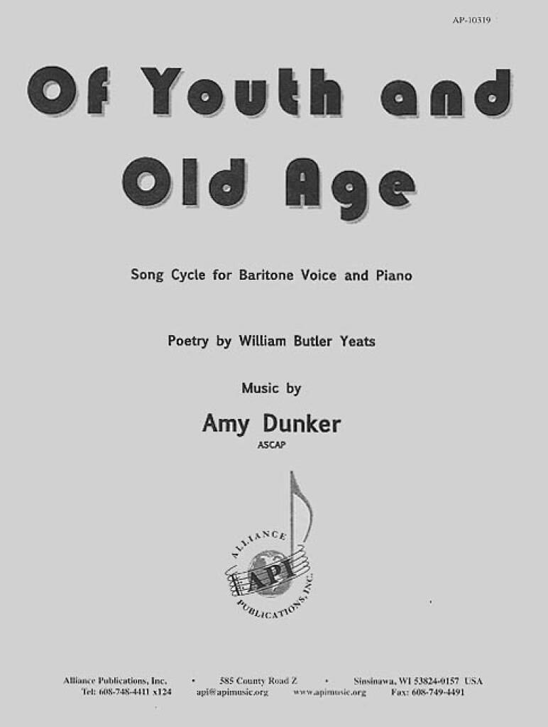 Of Youth And Old Age - Baritone Voc Cycle