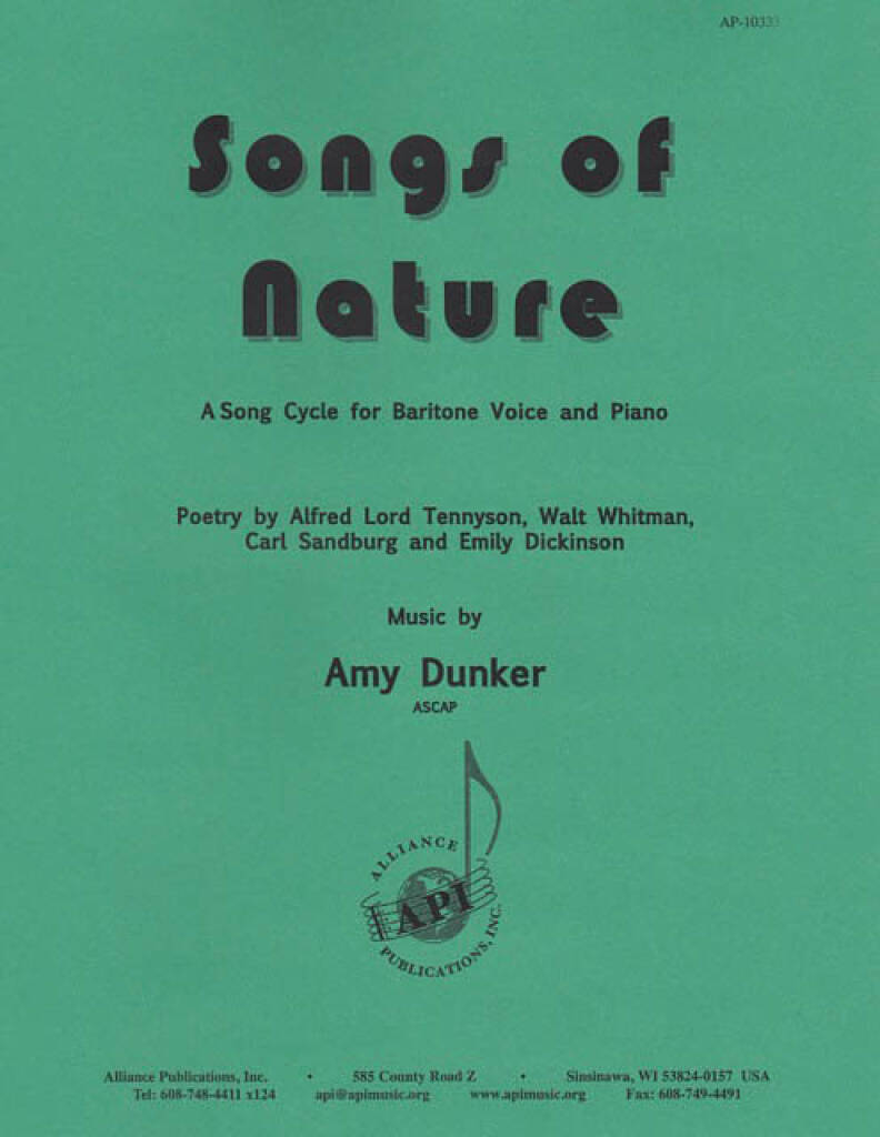 Songs Of Nature - Baritone Song Cycle-pno