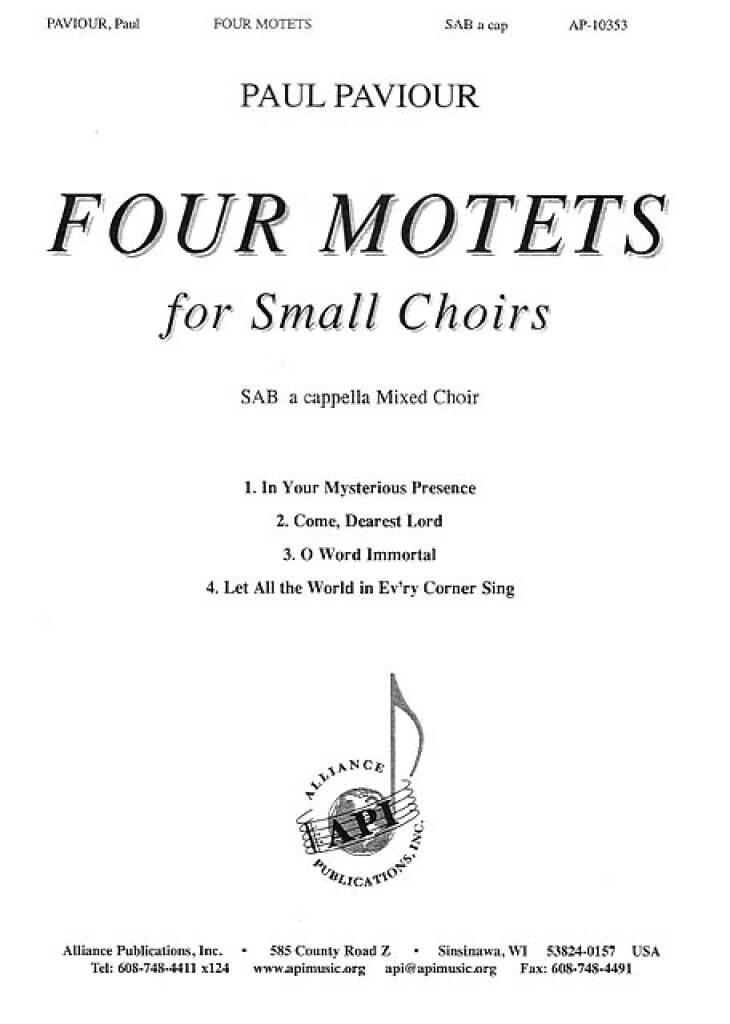 Four Motets for Small Choirs