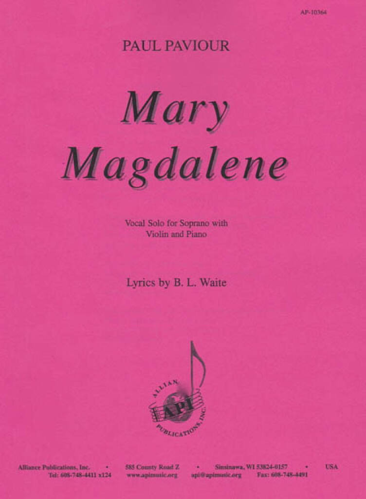 Mary Magadalene-soprano Solo-vln & Pno