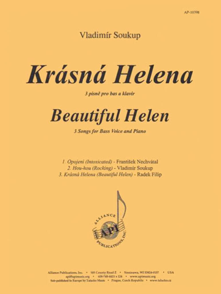 Krasna Helena/beautiful Helen - Bass Voc Solo-pno