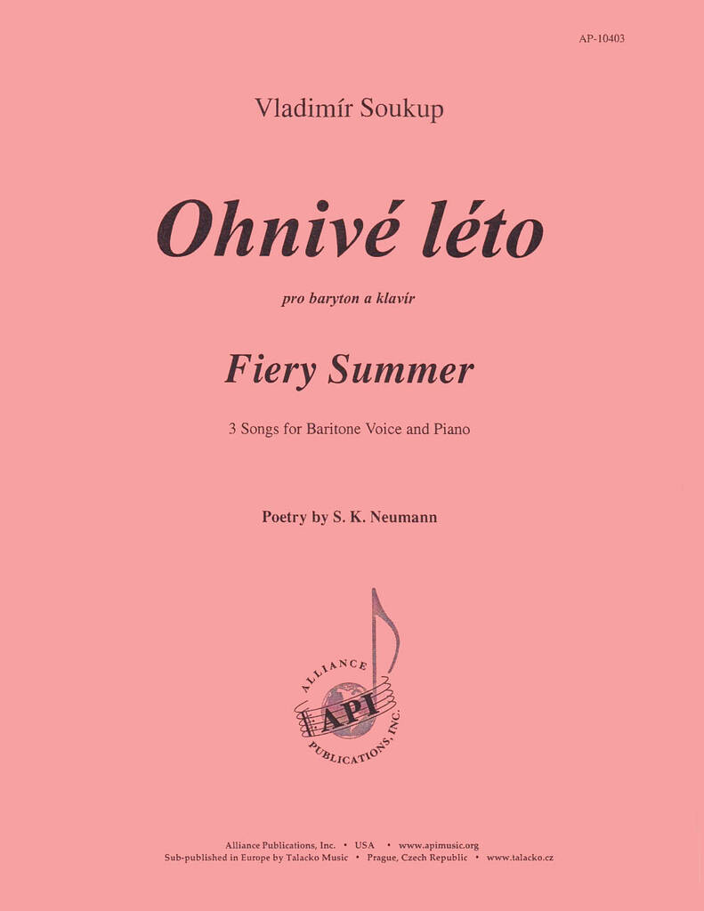 Ohnive Leto (fiery Summer) - Baritone Voc Solo-pno