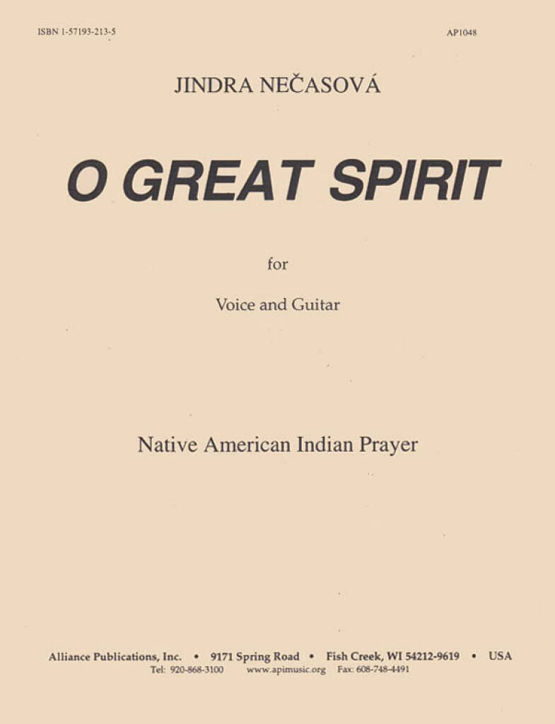 O Great Spirit - Voc-gtr