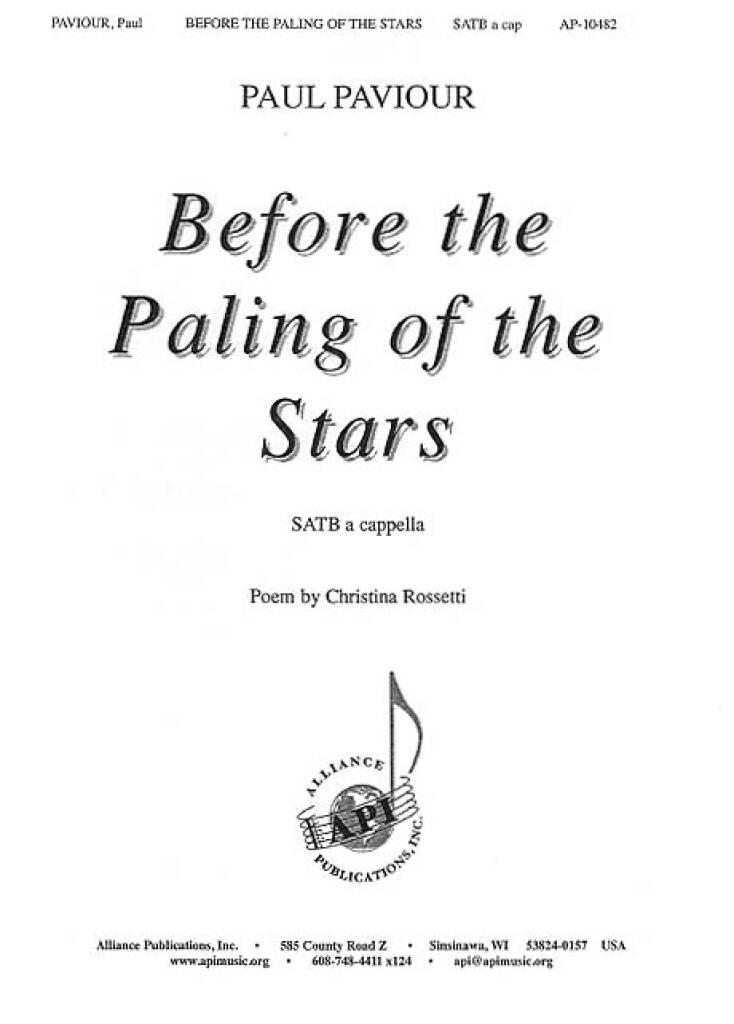 Before the Paling of the Stars