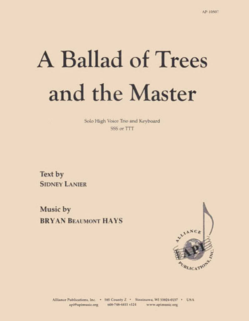 A Ballad of Trees and the Master