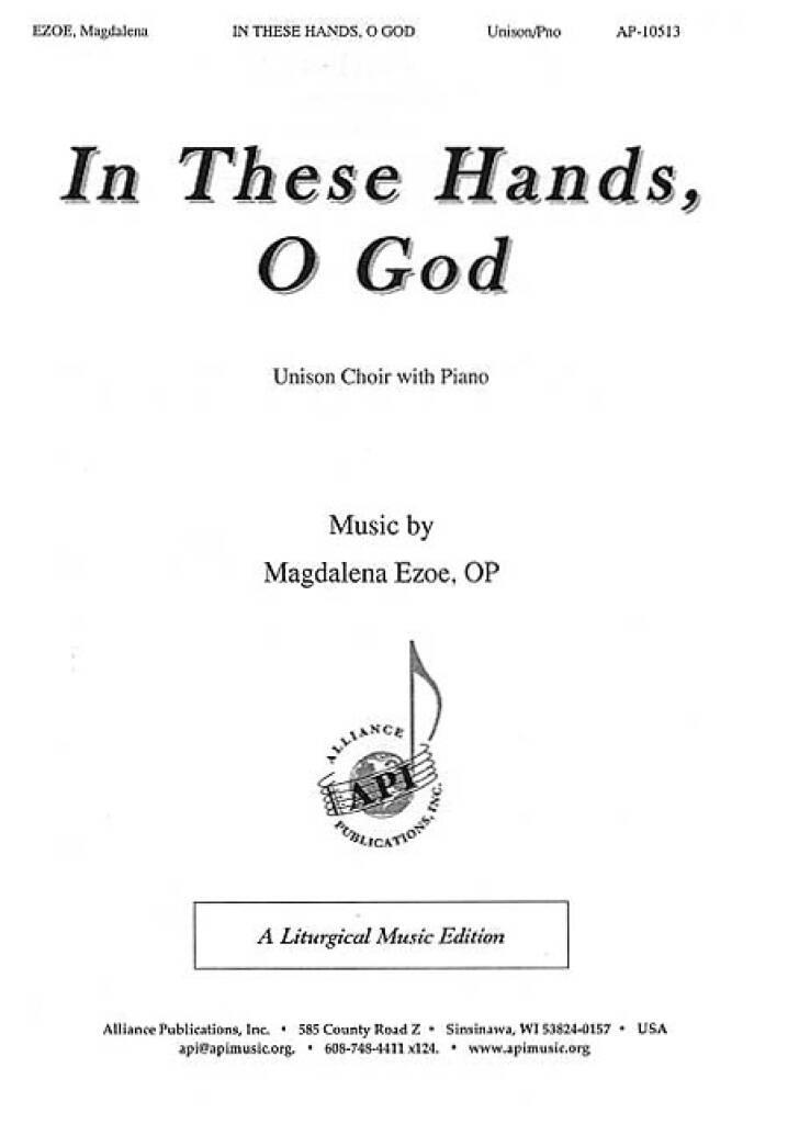 In These Hands, O God - Unis, Pno