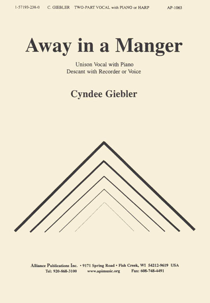 Away In A Manger - 1-2 Pt-pno