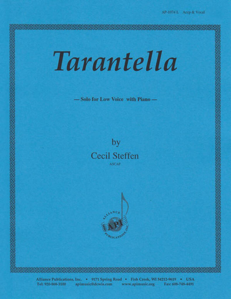 Tarantella - Low Voice-pno