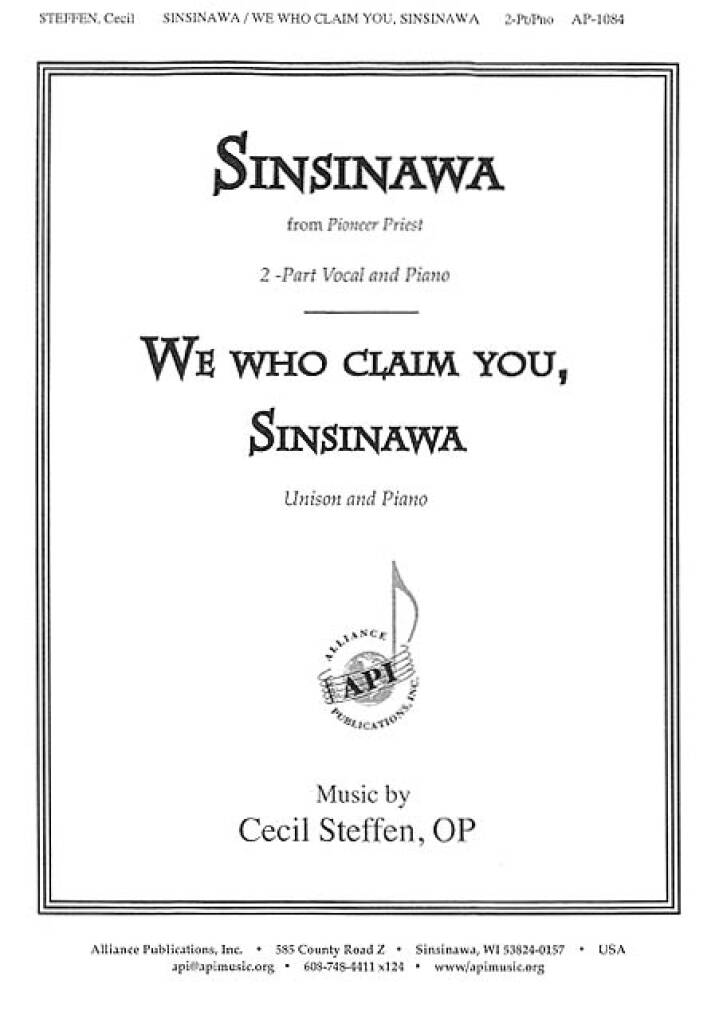 Sinsinawa/we Who Claim You, Sins - Ssa-pno