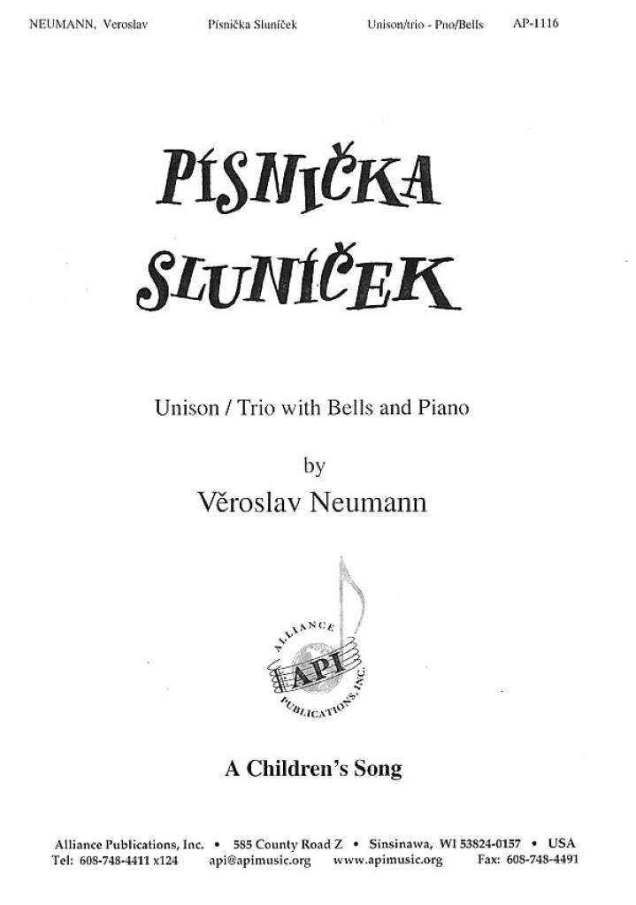 Pisnicka Slunicek/sg To The Sun - Unis-ssa-pno