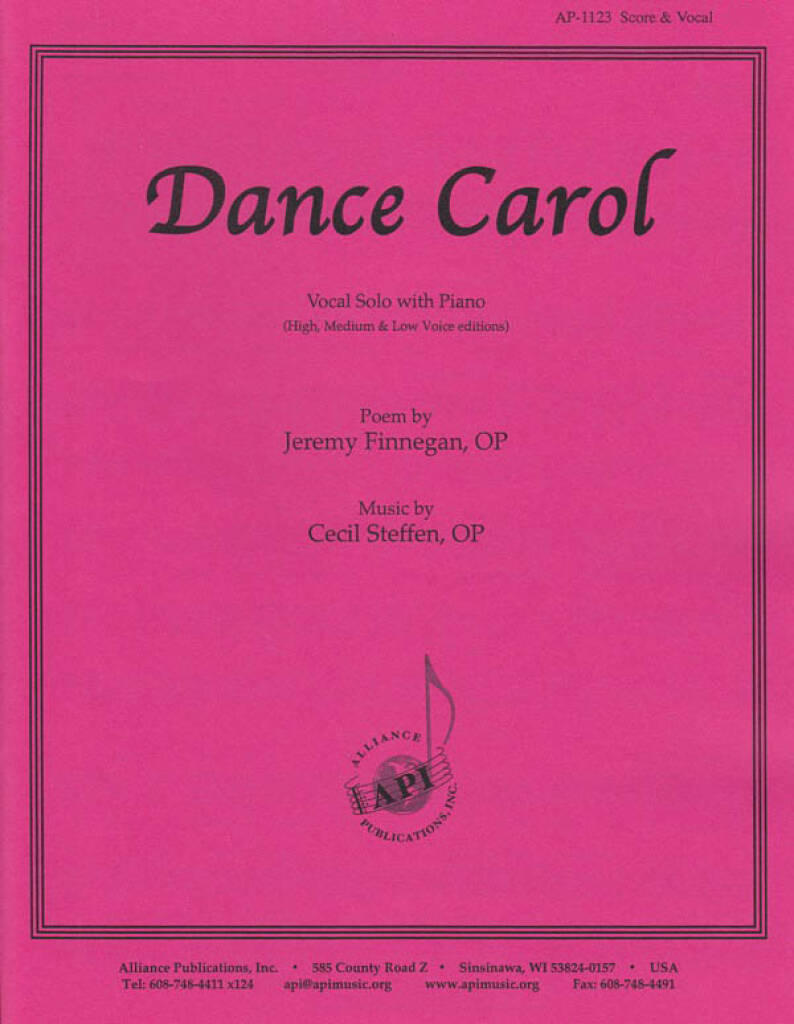 Dance Carol - High, Med, Low Eds - Pno
