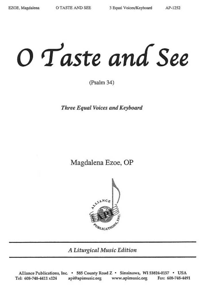 O Taste and See (Ps.33)