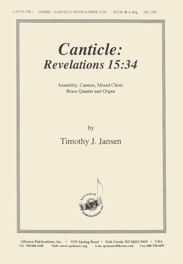 Canticle - Revelations 15-34