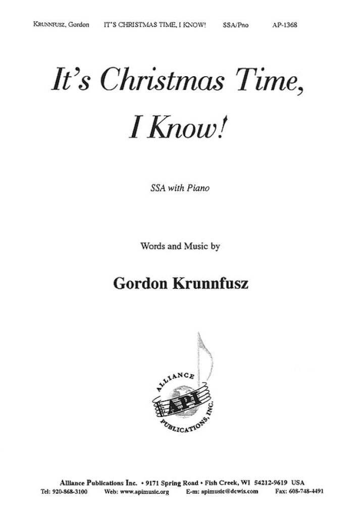 It's Christmas Time, I Know