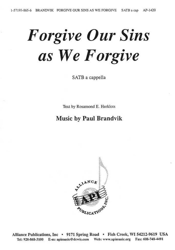 Forgive Our Sins As We Forgive