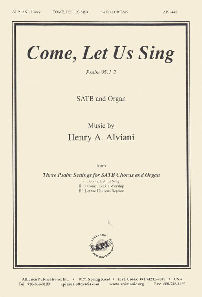Come, Let Us Sing