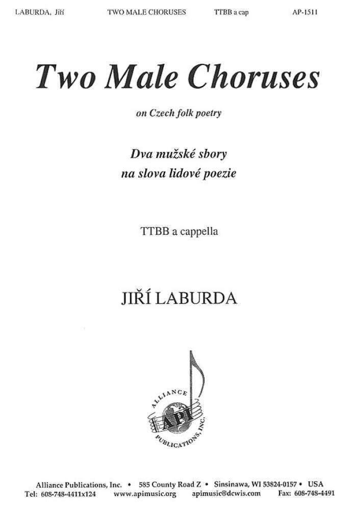 Two Male Choruses on Czech Folk Texts