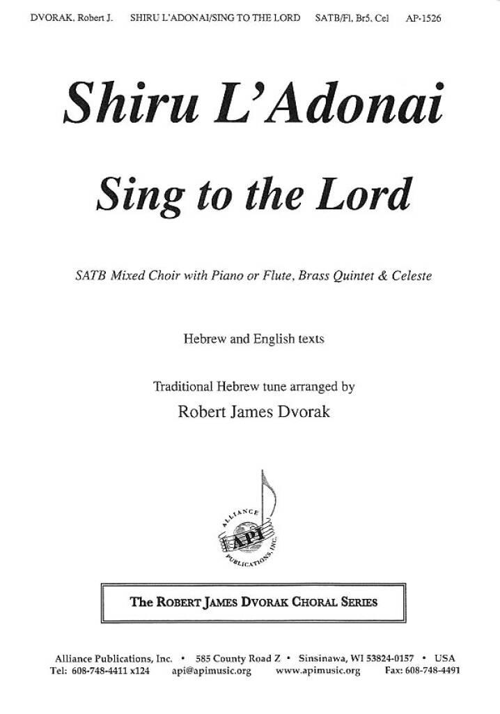 Shiru L'Adonai/Sing a New Song