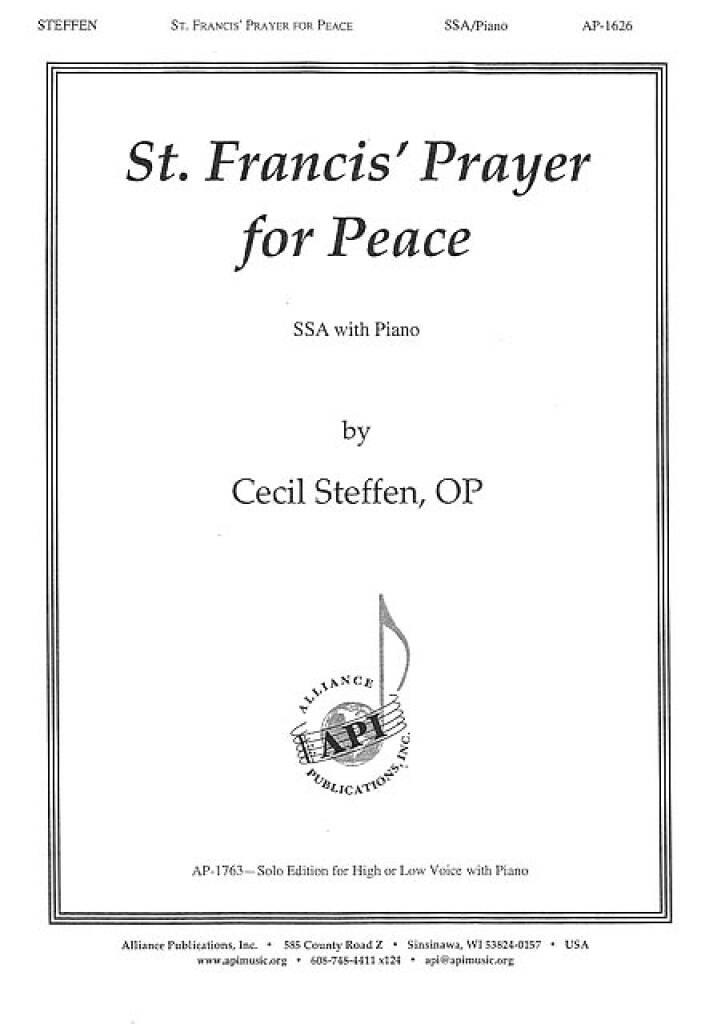 St. Francis' Prayer for Peace