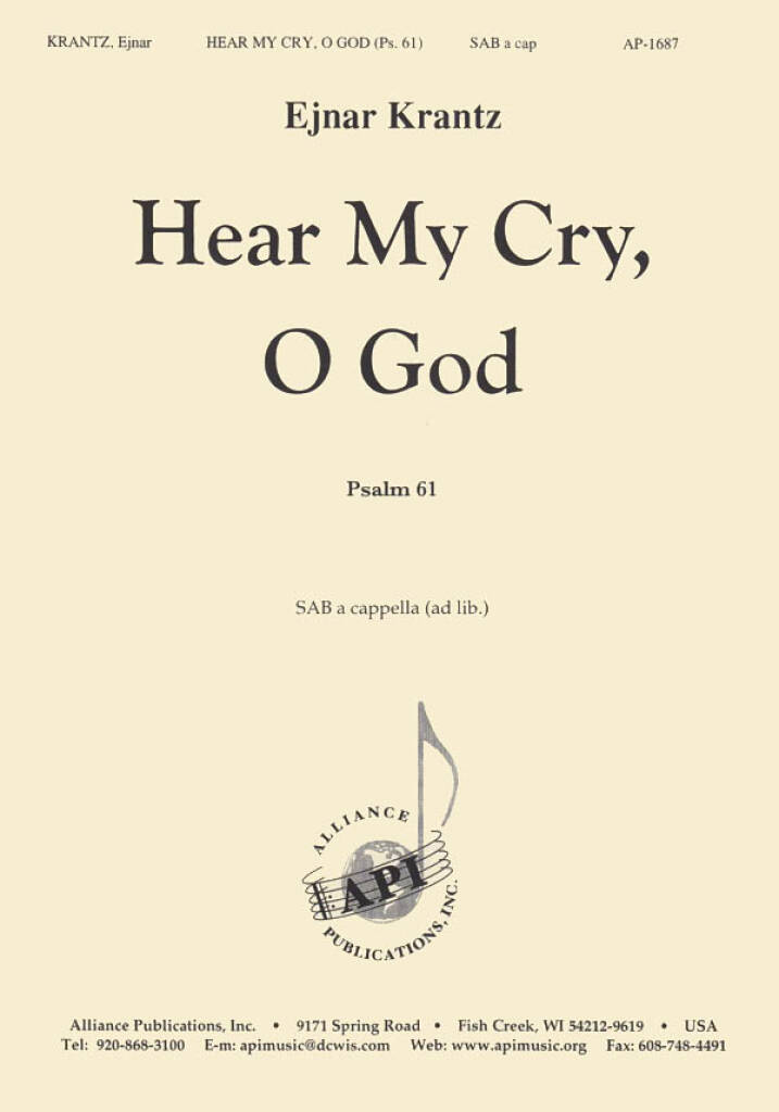 Hear My Cry, O God
