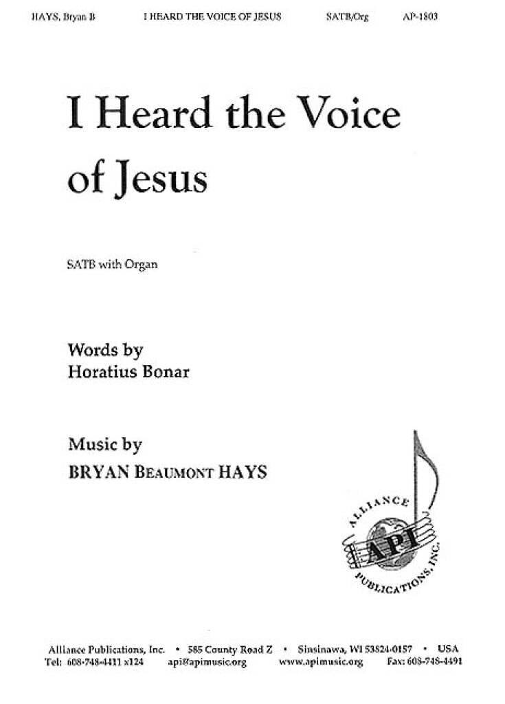 I Heard the Voice of Jesus