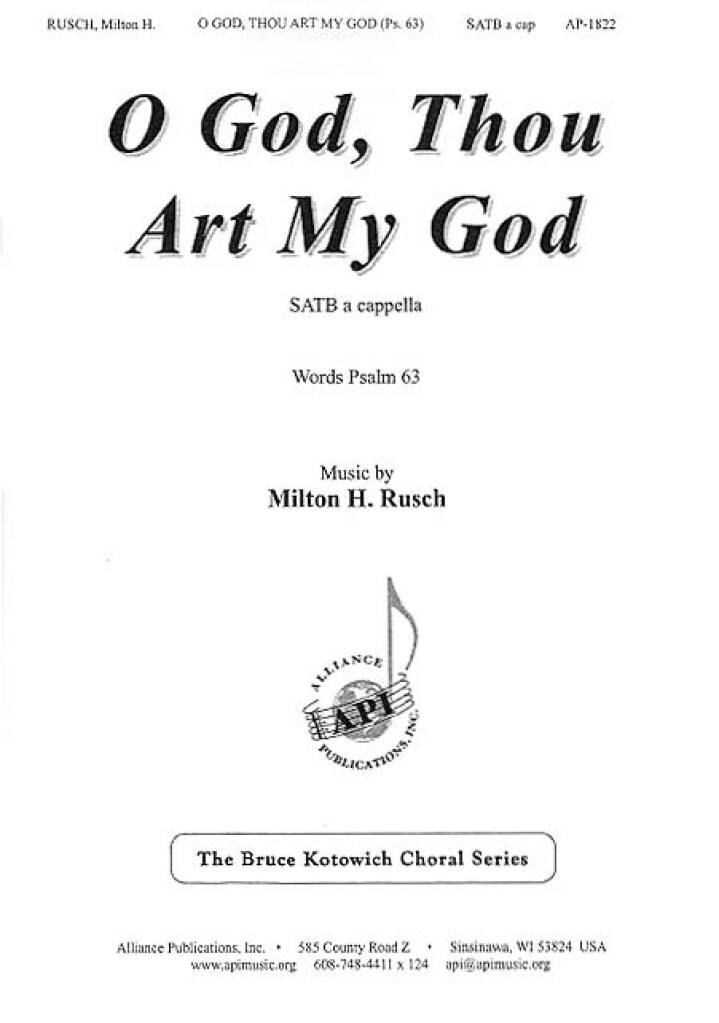 O God, Thou Art My God