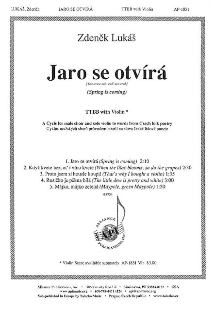 Jaro Se Otvírá (Spring Is Coming)