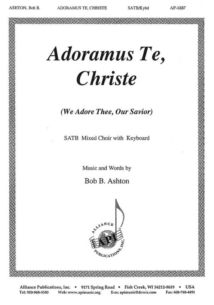 Adoramus Te, Christe