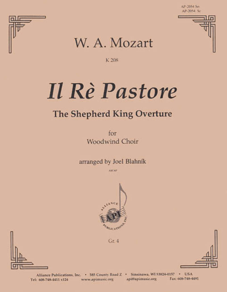 Il Rè Pastore: The Shepherd King Overture