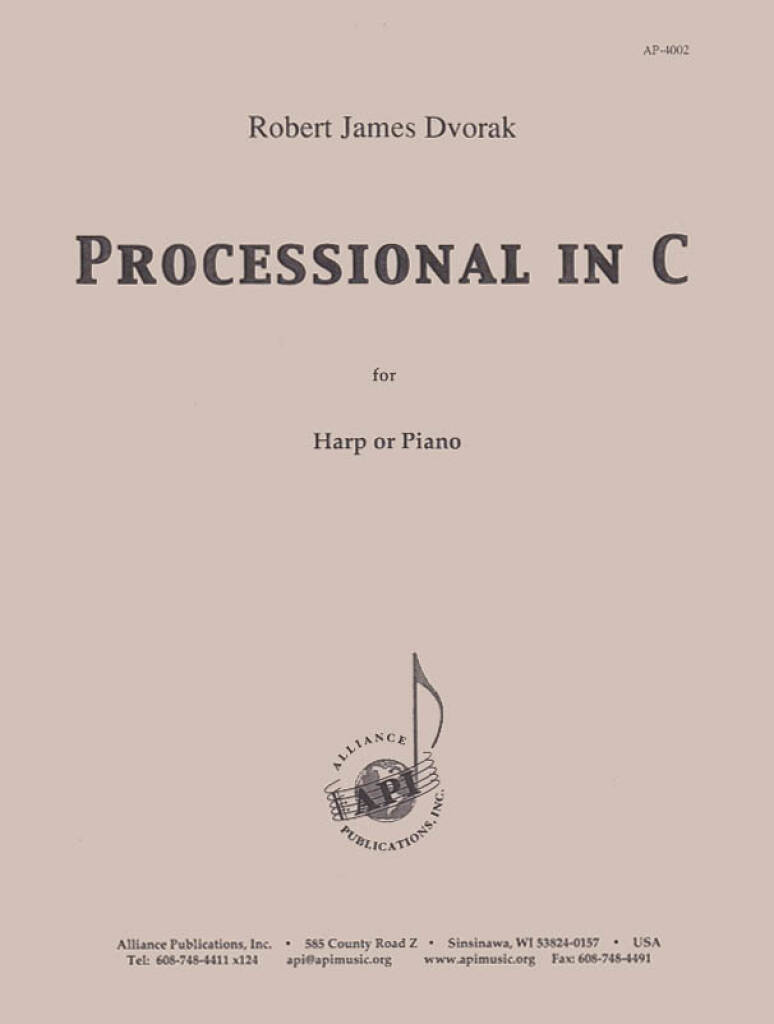 Processional in C for Solo Harp or Piano