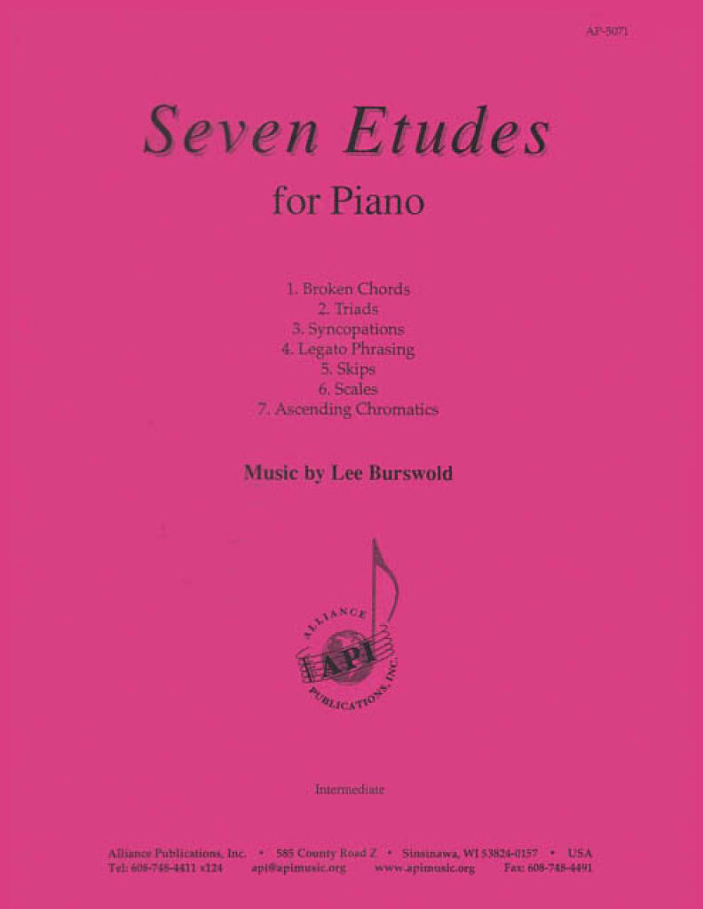 Seven Etudes for Piano