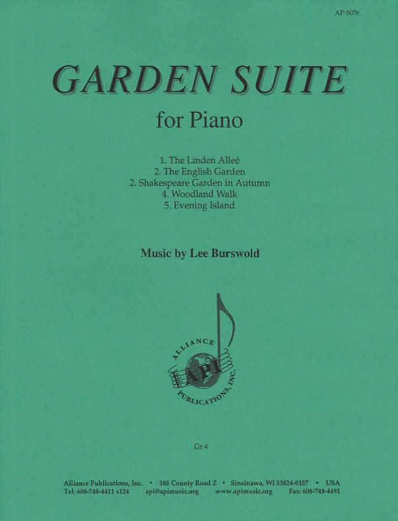 Garden Suite for Piano