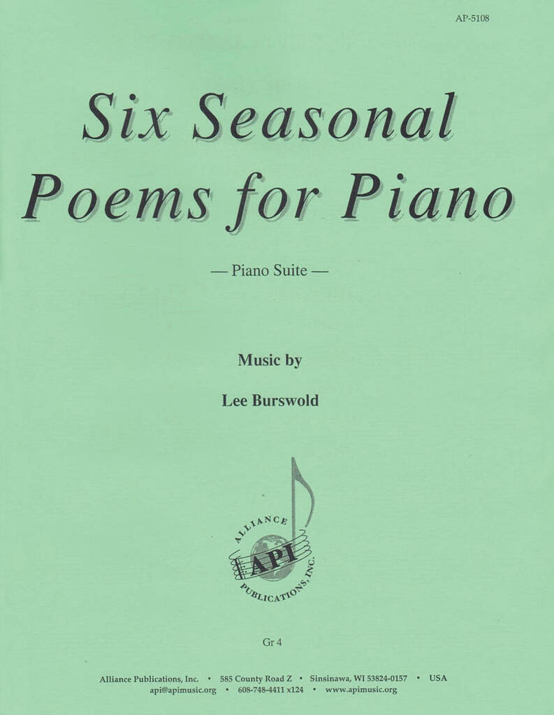 Six Seasonal Poems for Piano