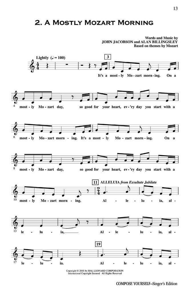 Compose Yourself A Musical for Young Voices
