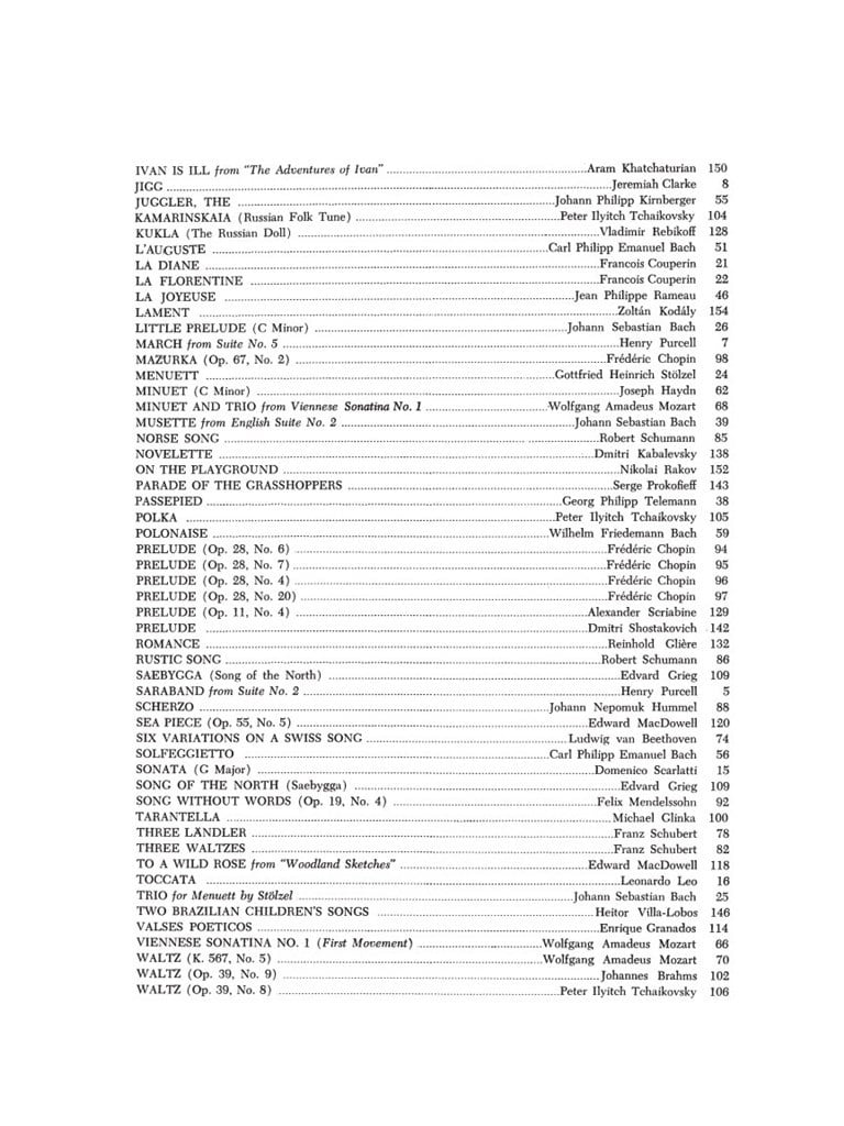 Intermediate Grades Classics to Moderns