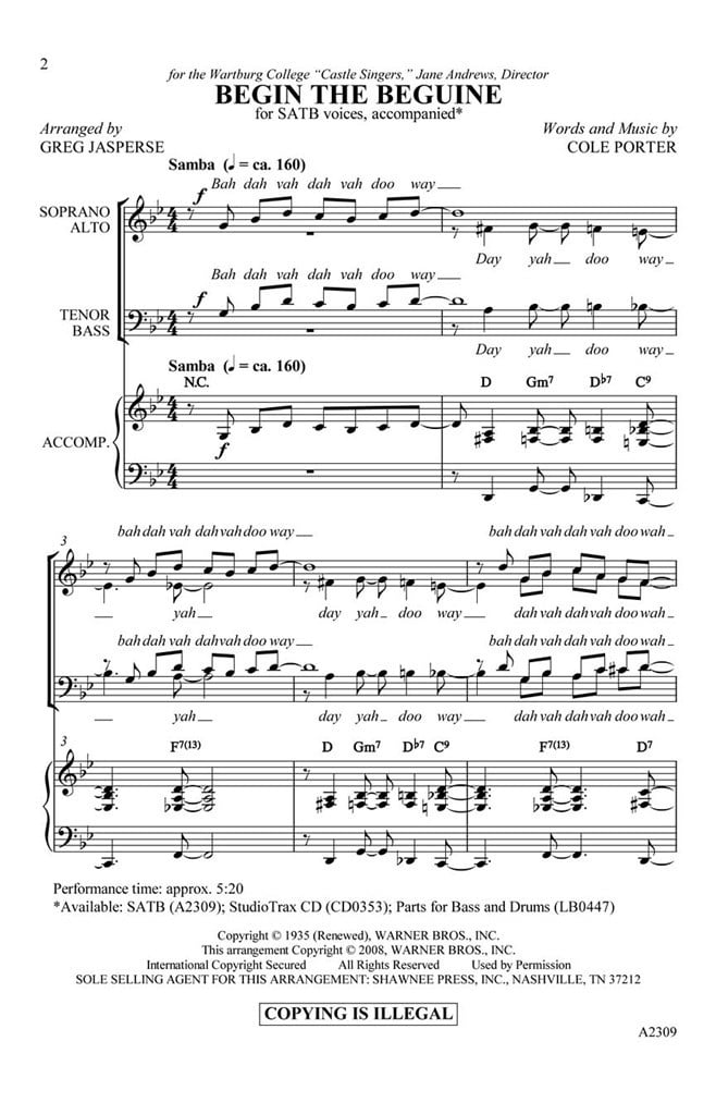 Begin the Beguine