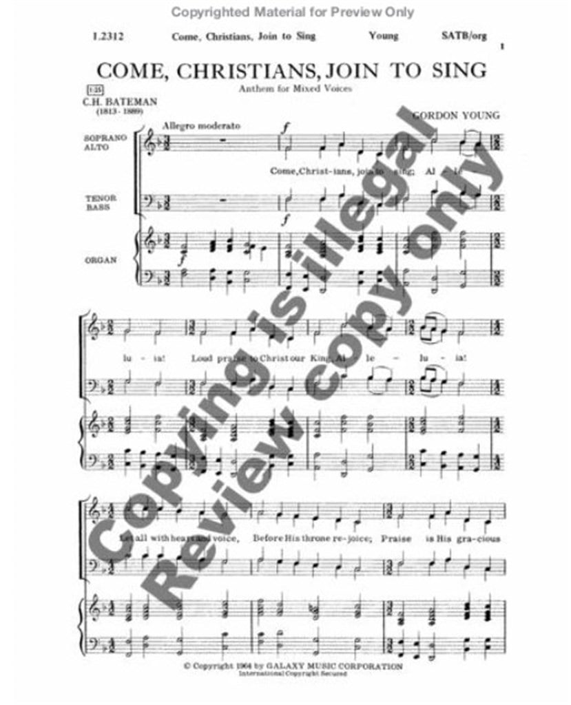 Come, Christians, Join to Sing