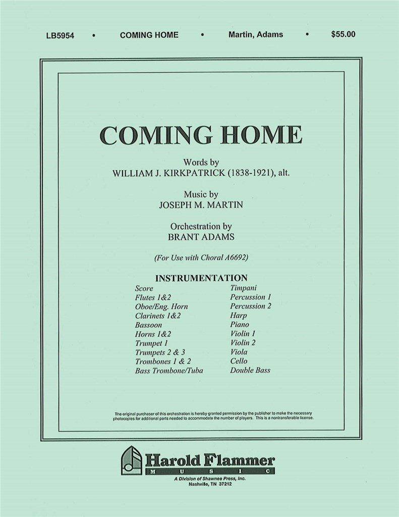 Coming Home from Legacy of Faith