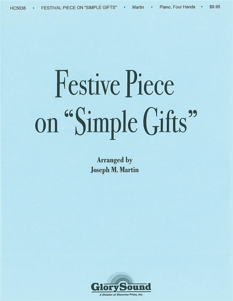 Festive Piece on 'Simple Gifts' Piano Duet