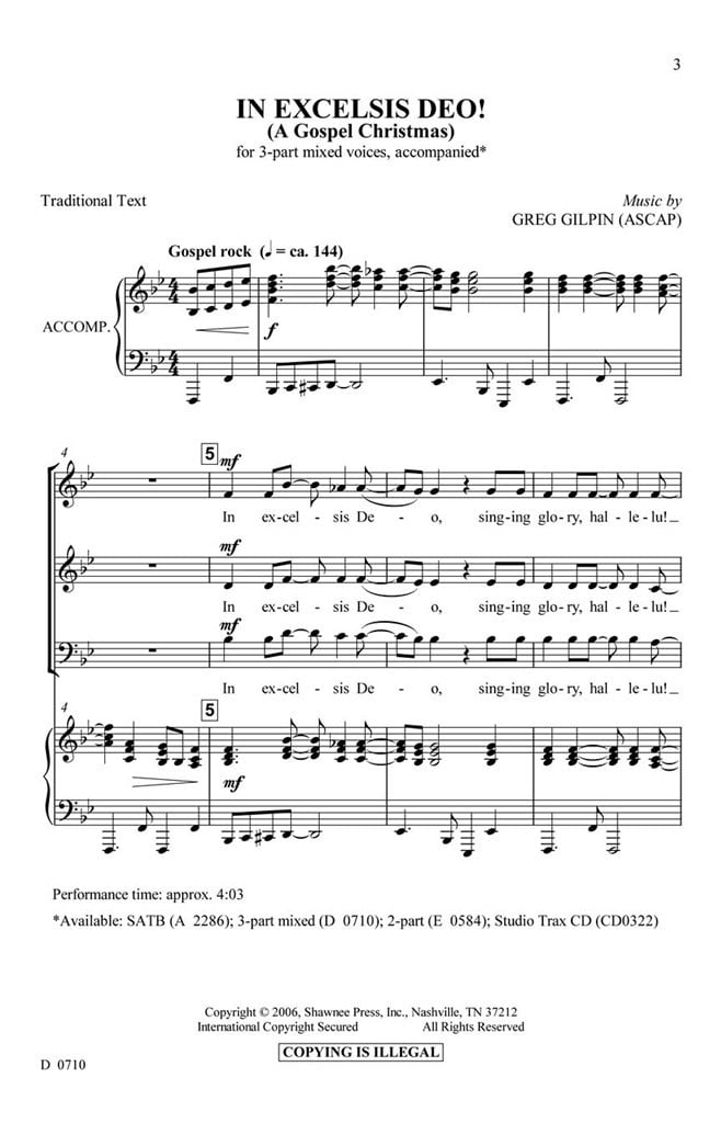 In Excelsis Deo! (A Gospel Christmas)