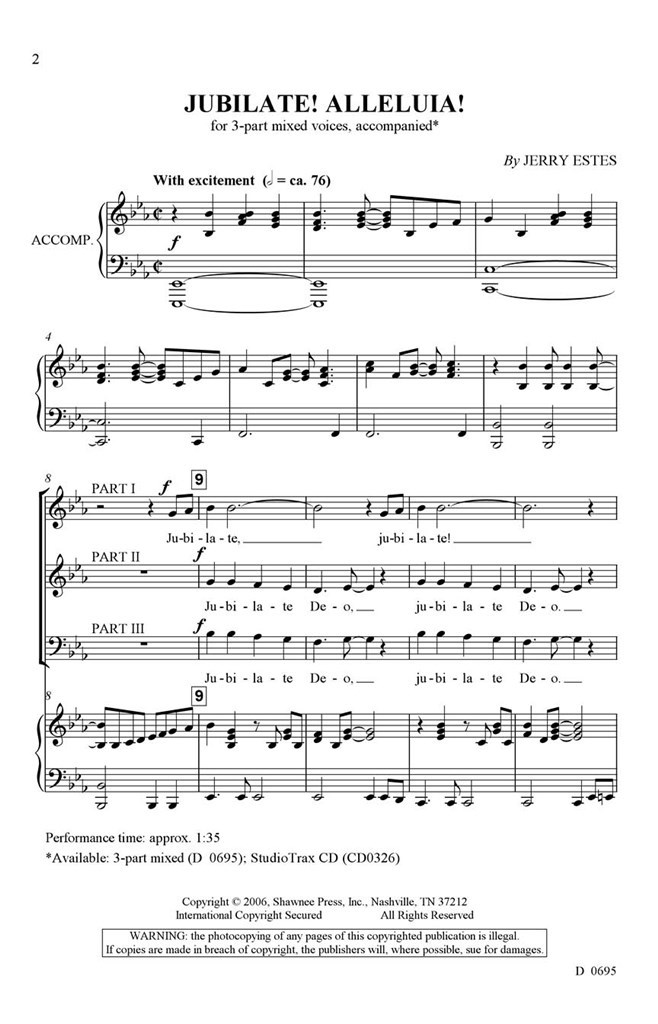 Jubilate! Alleluia!