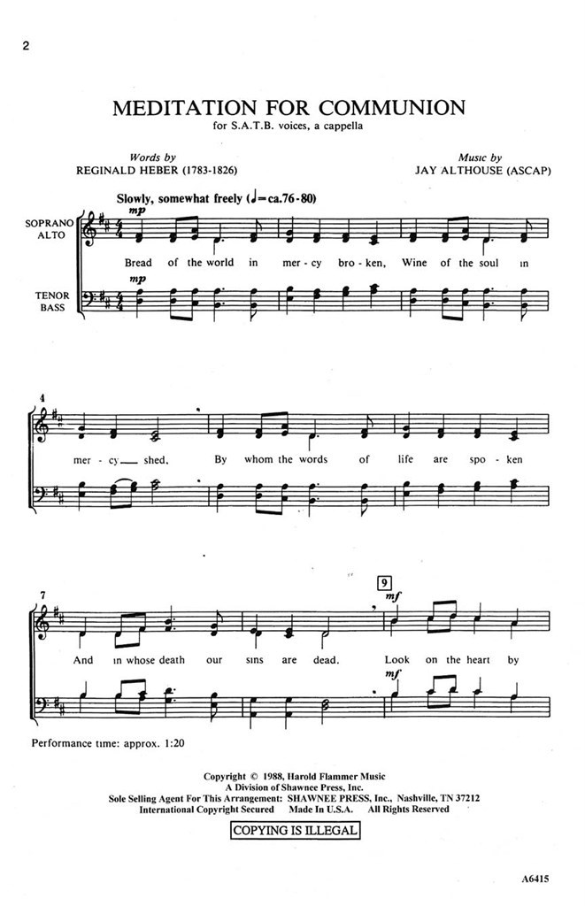 Meditation for Communion