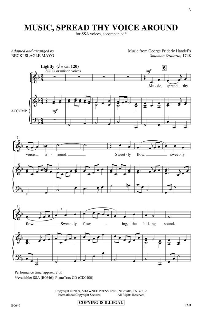 Music, Spread Thy Voice Around