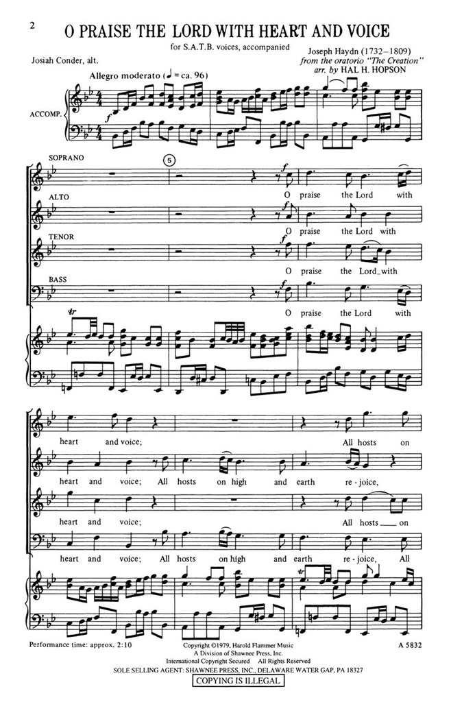 O Praise the Lord with Heart and Voice