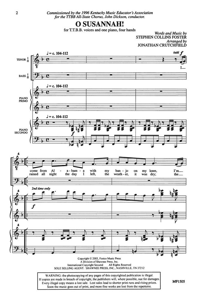 O Susannah!
