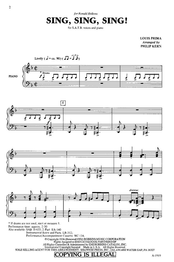 Sing Sing Sing