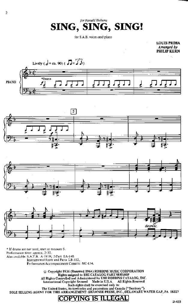 Sing, Sing, Sing
